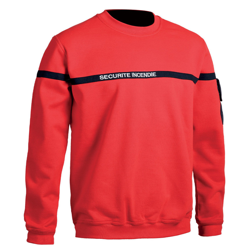 Sweat SÉCU-ONE Sécurité Incendie rouge
