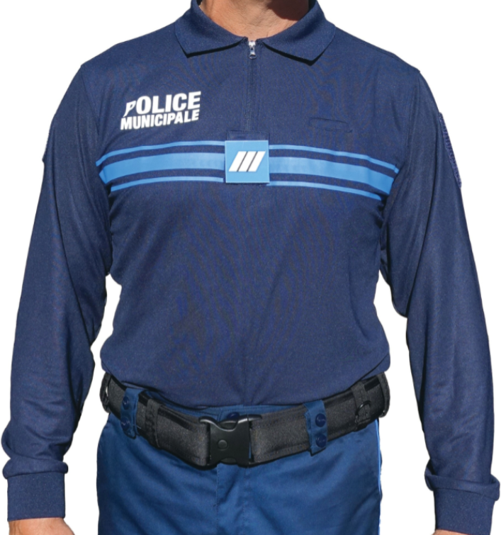 Polo ML ZIP PM Marine