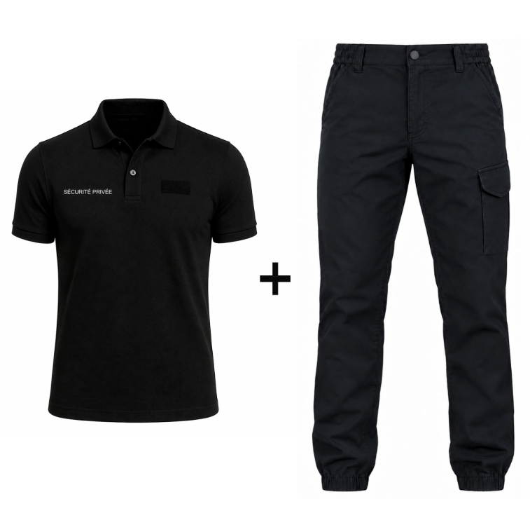 Pack 1 pantalon + 1 polo Sécurité Privée