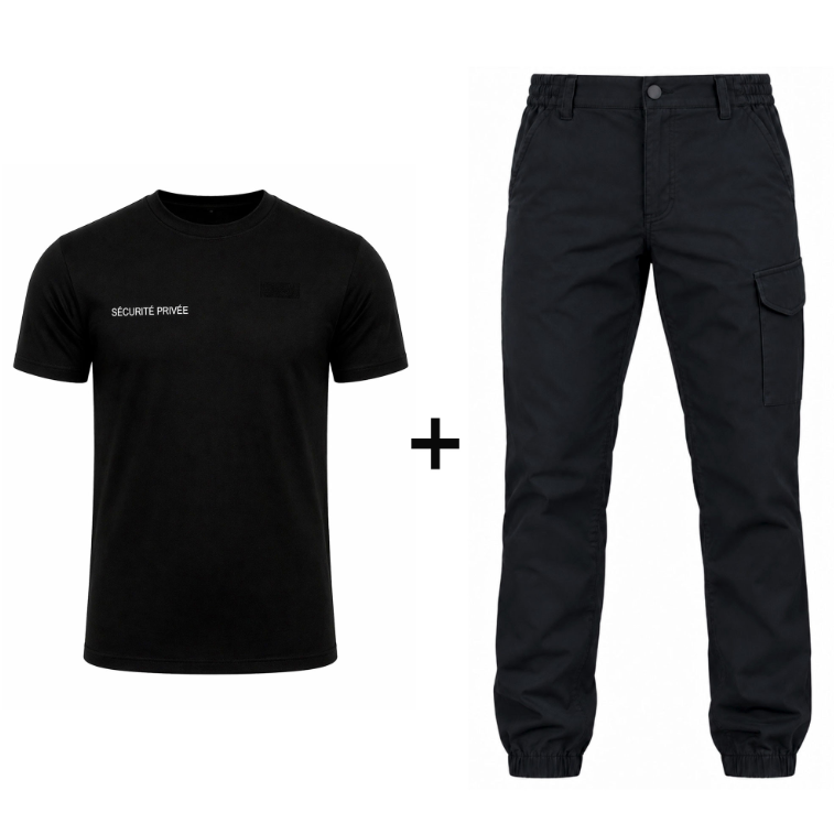 Pack 1 pantalon + 1 tee-shirt Sécurité Privée