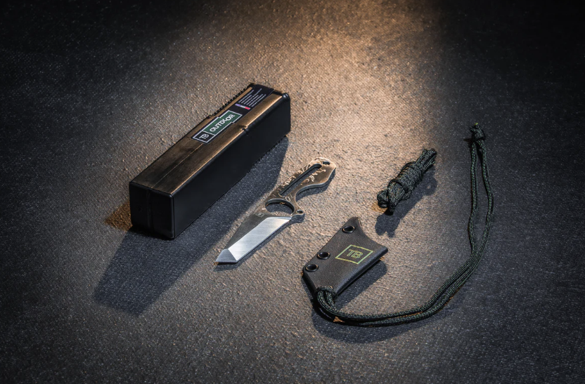 COUTEAU S-NECK AVEC ETUI  KYDEX + CORDE (TB Outdoor)