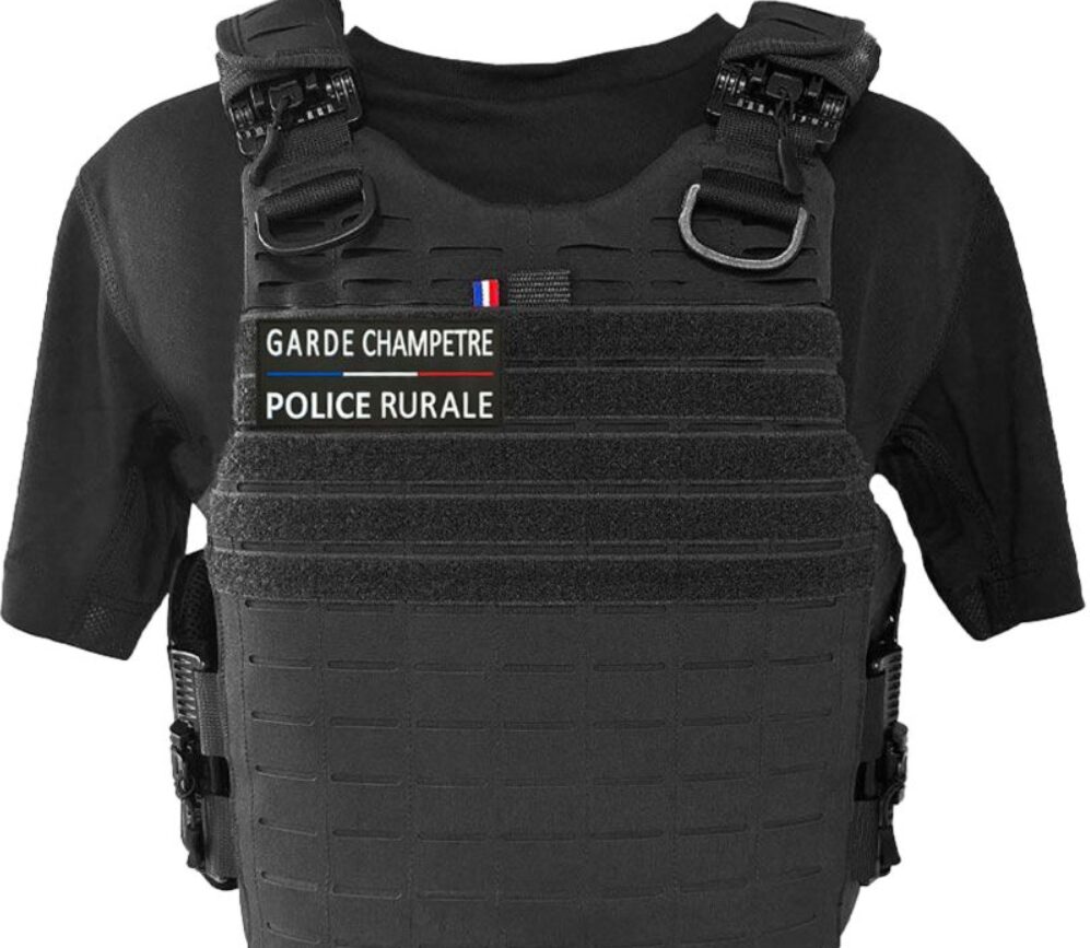 Gilet pare balles QUICK Release PREMIUM Noir Garde Champêtre Police Rurale - NIJ 0101.06 NIJ 0115.00 - L2 E2