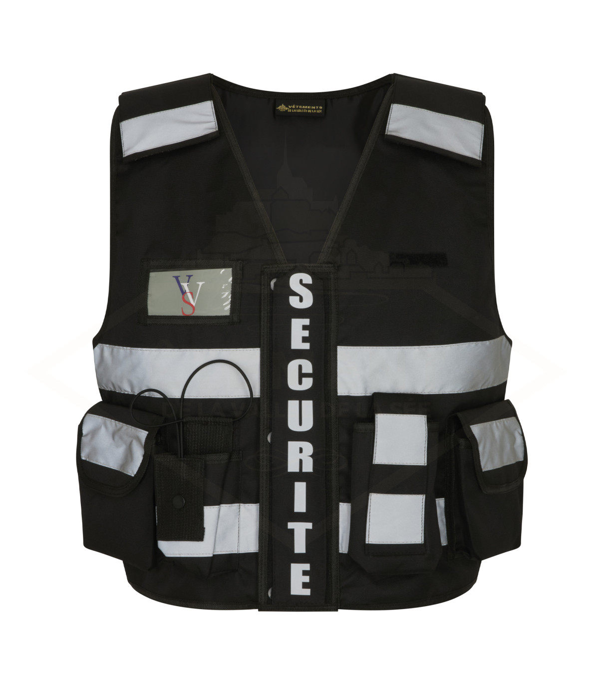 Gilet TACTIC Sécurité Privée NOIR