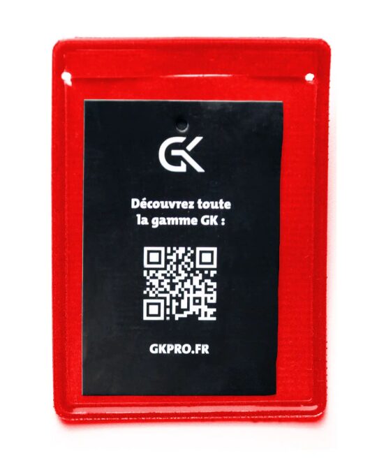 Support pour carte professionnelle avec velcro Rouge – Lot de 10